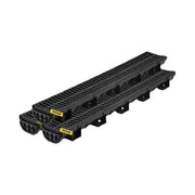 Bild in Galerie-Viewer laden, Amocart Drainage Trench Driveway Channel Drain With Plastic Grate 3-5 Pack HDPE Floor Drain Trench Drain Grate For Garden