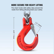 Load image into Gallery viewer, SucceBuy 3T 5ft Lifting Sling Chain 5/16 inch G80 Lifting Chains with 2 Leg Grab Hooks for Engine Hoist Engine Lift Chain