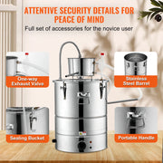 Load image into Gallery viewer, SucceBuy 30/50L Stainless Steel Alcohol Distiller Alcohol Still Essential Oil Brewing DIY Whisky Wine Brandy Distillery Home Use - AMOCART