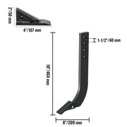 Bild in Galerie-Viewer laden, SucceBuy Box Blade Shank Scarifier Shank Ripper Shank with Removable Tapered Teeth and Pins for Replacement Digging Plowing