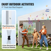Load image into Gallery viewer, SucceBuy Pop Up Canopy 10x10FT Instant Canopy Portable Gazebo with 3 Sidewalls&2 Ventilated Windows Height Adjustable for Events