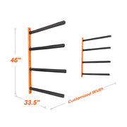 Load image into Gallery viewer, SucceBuy Kayak Ceiling Storage Rack Ceiling Storage Rack for 2 Kayak Canoe SUP Adjustable Height Overhead Kayak Holder Hanger - AMOCART