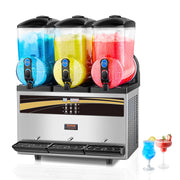 Load image into Gallery viewer, SucceBuy 45L Commercial CoSlushy Machine Intelligent LED Control Panel Drink Dispenser Juicer Beverage Granizing Smoothie Maker - AMOCART