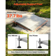 Load image into Gallery viewer, Amocart 42.5x23.2 in Threshold Ramp 1000LBS Platform Aluminum Wheelchair Ramp with Adjustable Height for Doorways Home Steps