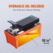 Load image into Gallery viewer, SucceBuy Air Hydraulic Pump 10,000 PSI 1/2 Gal Reservoir Foot Actuated Air Treadle for Auto Body Frame Machines and Pulling Post