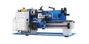 Bild in Galerie-Viewer laden, Amocart Mini Metal Lathe Machine 7"x14" 550W 180x350mm Variable Speed + 3 Jaw Chuck for Metalworking Turning Drilling Threading