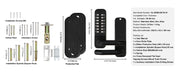Load image into Gallery viewer, Amocart Mechanical Keyless Entry Door Lock Single/Double -Sided 14 Digit Keypad and Handle Embedded