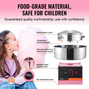 Load image into Gallery viewer, SucceBuy Electric Cotton Candy Machine Candy Floss Maker Commercial Cotton Candy Machine w/ Stainless Steel Bowl and Sugar Scoop - AMOCART