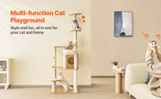 Bild in Galerie-Viewer laden, Amocart Large Cat Tree 68.9inch Tall Multi-level Cat Condo Furniture Activity Center with Cozy Perches Kitten House for Indoor