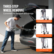 Load image into Gallery viewer, SucceBuy Folding Hand Truck Aluminum Heavy Industrial Collapsible Dolly Cart for Transport and Moving in Warehouse Supermarket