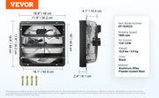 Load image into Gallery viewer, SucceBuy Shutter Exhaust Fan AC/ EC-motor 10-Speed Adjustable Wall Mount Attic Ventilation and Cooling for Greenhouses Garages