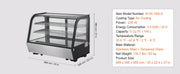 Charger l'image dans la visionneuse de galerie, Amocart 3.5/4.2/5/9.8 cft Refrigerated Display Case Large Commercial Pastry Display Refrigerator with LED Lighting for Bakery
