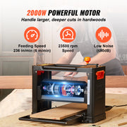 Load image into Gallery viewer, SucceBuy Electric Thickness Planer Benchtop 13inch Wood Planer with 3 Blades Two Speed 15-Amp 2000W for DIY Woodworking Planing