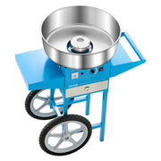 Load image into Gallery viewer, SucceBuy Electric Cotton Candy Machine with Cart Commercial Candy Floss Maker with 20.5 in Stainless Steel Bowl, Sugar Scoop