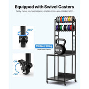 Load image into Gallery viewer, Amocart 3D Printer Filament Storage Rack 4Tier 3DPrinter Stand w/Filament Storage Spools Holder Racks Cart w/ Wheels for Office