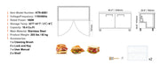 Load image into Gallery viewer, Amocart 72" Commercial Refrigerator Sandwich & Salad Prep Table 20Cu.Ft Food Prep Frost Free Refrigerator for Restaurant Bar
