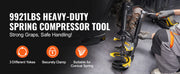 Load image into Gallery viewer, Amocart Strut Spring Compressor Macpherson Strut Spring Compressor Kit Interchangeable Fork Strut Coil Extractor Remover Tool