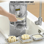 Load image into Gallery viewer, SucceBuy Commercial French Fry Cutter with 4 Replacement Blades Lemon Potato Cutter for French Fries with Extended Handle - AMOCART