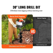 Load image into Gallery viewer, Amocart Fuel-powered Auger Post Hole Digger Gas Powered Earth Auger Borer Ground Petrol Earth Auger Post 52cc/43cc Hole Digger