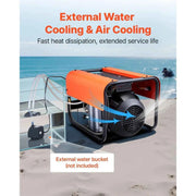 Load image into Gallery viewer, Amocart PCP Air Compressor 4500PSI/30Mpa Diving Scuba Tank Double-Cylinder Auto Stop with External Water & Fan Cooling System