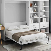 Load image into Gallery viewer, Amocart Murphy Bed Kit Full Size Vertical Deluxe DIY Wall Mechanical Hardware Pneumatic Lever Heavy Duty Frame for Guestroom