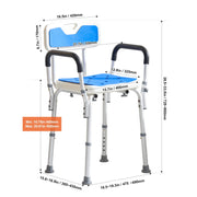 Load image into Gallery viewer, Amocart Shower Chair Adjustable Height Bench Bath Chair for Elderly Disabled Shower Chair for Inside Shower Bathtub 400/350lb