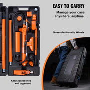 Load image into Gallery viewer, Amocart 10 Ton Hydraulic Jack Air Pump Lift Ram Body Frame Porta Power Repair Kits Multi-functional Auto Body Frame Repair Kits