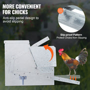 Load image into Gallery viewer, Amocart Automatic Chicken Feeder 25 lbs Capacity Feeds 10 Chickens up to 11 Days Galvanized Steel Poultry Feeder