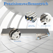 Load image into Gallery viewer, Mini Metal Desktop Conveyor Belt AC 100-240V DC 12V Electric Production Line Cargo Lane Friction Experiment Teaching Equipment