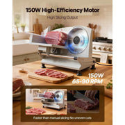 Load image into Gallery viewer, Amocart 6.7-8.7inch Meat Slicer Electric Deli Slicer Machine with two SUS420 Blades Food-Slicer for Meat Ham Baguett, Steak