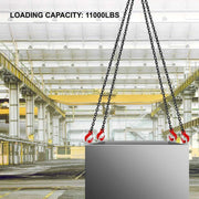 Load image into Gallery viewer, Amocart Lifting Chain Sling Lifts 5Tonne 1.5M 3M 4M X 5/16 Inch Heavy Duty With 4 Legs Grade Hooks and Adjuster G80 Alloy Steel