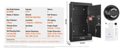 Load image into Gallery viewer, Amocart Tall Wall Safe 3/4Tier Hidden Wall Safe with Keypad Q235 Cold-Rolled Steel In Wall Safe for Money Jewelry Passport Home