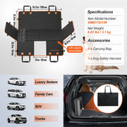 Bild in Galerie-Viewer laden, SucceBuy Back Seat Extender Dog Car Seat Cover for Back Seat Bed with Mesh Window and Storage Pocket Supports 350lbs Dog Hammock