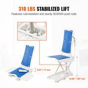 Load image into Gallery viewer, SucceBuy Electric Chair Lift Devices to Lift Elderly off Floor, Height Adjustable, Support Up to 310 LBS, for Seniors, Patient