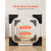 Load image into Gallery viewer, SucceBuy 1100 lbs Furniture Mover Dolly Fridge Stand with 8 Locking Twin Wheels 27.5 -35.4in Adjustable Mobile Base for Washer