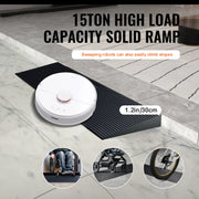 Bild in Galerie-Viewer laden, Amocart 1.2" Rise Threshold Ramp Cuttable Natural Rubber Wheelchair Ramp Scooter with Double-Sided Tape for Doorways Driveways
