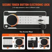 Load image into Gallery viewer, SucceBuy 1.7/2.5Cub Depository Safe Deposit Safe Electronic Code Lock&2 Keys Business Drop Slot Safe for Cash Mail in Home Hotle - AMOCART