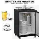 Load image into Gallery viewer, Amocart 5 Lbs CO2 Tank Aluminum Gas Cylinder Brand New CO2 Cylinder with Gray Spray Coating CO2 Tank with CGA320 Valve