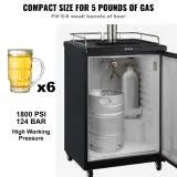 Load image into Gallery viewer, 5 Lbs CO2 Tank Aluminum Gas Cylinder Brand New CO2 Cylinder with Gray Spray Coating CO2 Tank with CGA320 Valve