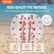 Bild in Galerie-Viewer laden, Amocart 4FT/1.2M Inflatable Bumper Ball Body Sumo Zorb Balls for Teen & Adult 0.8mm PVC Bubble Balls Bumper Bopper Toys