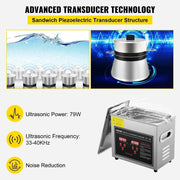 Load image into Gallery viewer, SucceBuy 2L 3L 6L 10L 22L 30L Ultrasonic Cleaner Stainless Steel Portable Cleaning Washing Machine Ultrasound Home Appliance