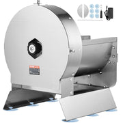 Load image into Gallery viewer, SucceBuy Electric Vegetable Slicer 0-12mm Thickness Adjustable Commercial Slicer Machine Stainless Steel Food Cutter Machine - AMOCART