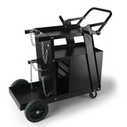 Load image into Gallery viewer, SucceBuy Welding Cart 2-Tier 4 Drawers Welder Cart with 360° Swivel Wheels Heavy Duty Rolling Welder Cart for Mig Plasma Cutter
