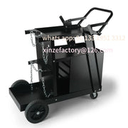 Load image into Gallery viewer, CustomizableWelder Cart with 360° Swivel Wheels Heavy Duty Rolling Welder Cart for Mig P SucceBuy Welding Cart 2-Tier 4 Drawers - AMOCART