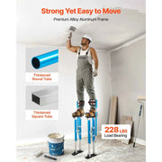 Load image into Gallery viewer, Amocart 228 lbs Drywall Stilts 24.2–40.3In Adjustable Aluminum Painter Stilts Non-Slip Rubber Feet Dual Spring Shock Absorption