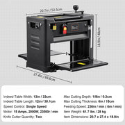 Load image into Gallery viewer, Suitable For Amocart Thickness Planer 13inch Benchtop Planer & Two-Blade 15-Amp 1800W Powerful Motor Low Noise for DIY Woodwork