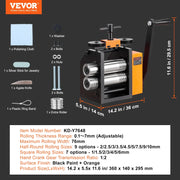 Load image into Gallery viewer, SucceBuy 45/57/75/76 mm Jewelry Rolling Mill Machine 3in1 Multi-function Rolling Mill for Metal Jewelry Making Sheet Square Wire