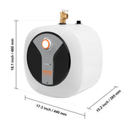Charger l'image dans la visionneuse de galerie, SucceBuy Electric Mini-Tank Water Heater 1440W Hot Water Boiler Storage for Kichen Bathroom Restaurant Shelf Wall Floor Mounted