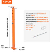 Load image into Gallery viewer, SucceBuy House Floor Jack Adjustable Support Beam Basement Jack Post Pole for Leveling Lift Steel Telescoping Jack Support - AMOCART