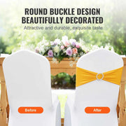 Bild in Galerie-Viewer laden, Amocart 50pcs Stretch Spandex Chair Sashes Chair Sashes Bands for Wedding Party Banquet Decoration Elastic Bulk Chair Cover